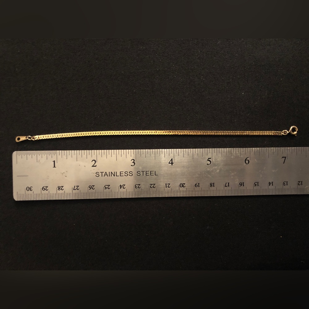 Gold tone snake chain bracelet Marked “Korea” - Picture 3 of 6
